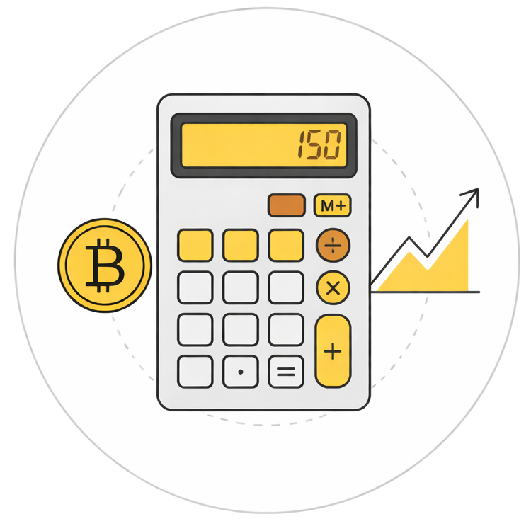 Bitcoin calculator with growth chart